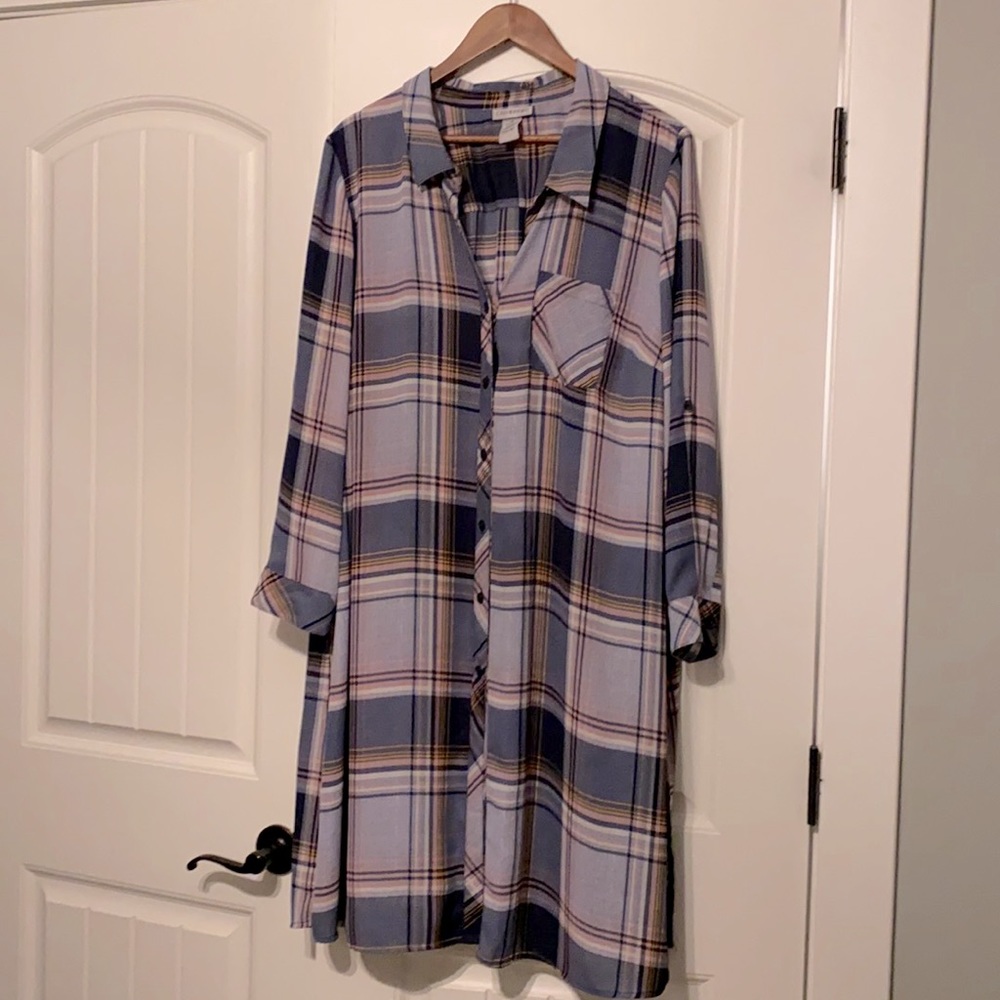 Cetherine’s Tunic Long Shirt - 1X (18/20W)